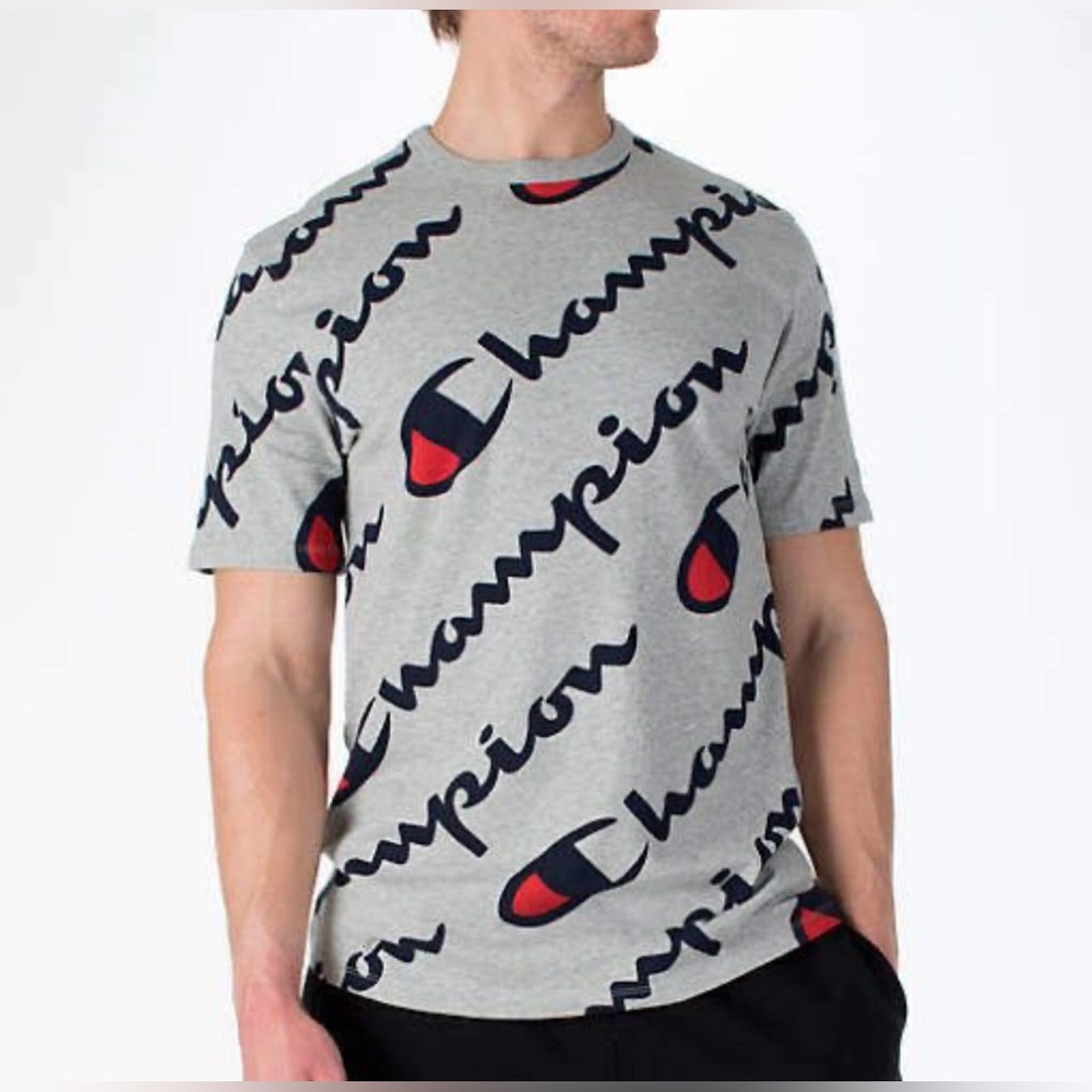 *Champion Heritage All Over Logo Tee